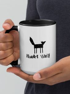 Hungry Wolf Mug with Color Inside